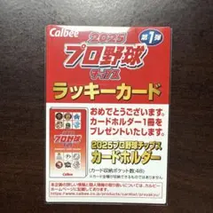 2025 プロ野球チップス 第一弾ラッキーカード