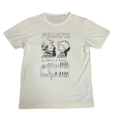 PEANUTS スヌーピー　Tシャツ　音楽柄　白