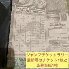 週刊少年ジャンプ　ジャンプチケットラリー　チケット　応募券