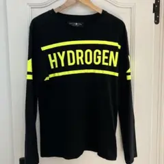 HYDROGEN 長袖カットソー S ブラック/イエロー