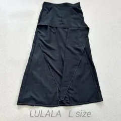K0791　LULALA　ルララ　ロングスカート　L　多様　腰巻風　4WAY