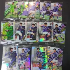 サッカー日本代表 ツインウエハース レア 箔押しサイン まとめ売り