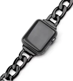 アップルウォッチバンド 38/40mm ブラック男女兼用 調整可能