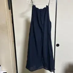 ネイビー キャミワンピース ロングワンピース