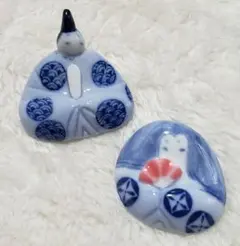 お殿様　お雛様　ペア箸置き　美濃焼