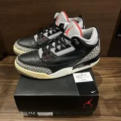 ナイキ エアジョーダン3 レトロ ブラックセメント