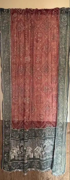 刺繍のれん アジアン