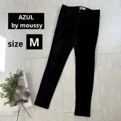 美品・定番【AZUL by moussy】ストレッチスキニーパンツ◇ブラック・M