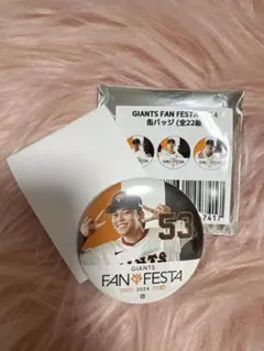 GIANTS FAN FESTA 2024 缶バッジ 高梨雄平選手