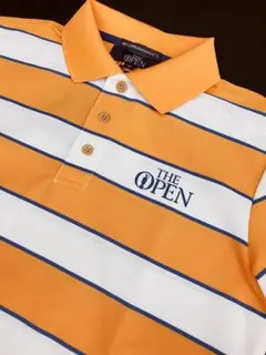 新品未使用 THE OPEN x rosasén ストライプポロシャツ Mサイズ