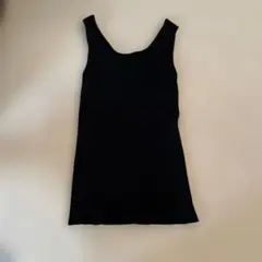 【美品】VICKY Vネックリブノースリーブ