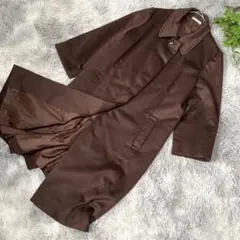 高島屋 レディース ロングコート アウター ブラウン 毛100% L