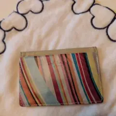 Paul Smith ストライプ カードケース マルチカラー