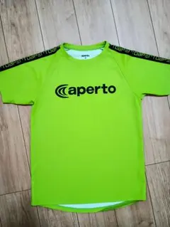 アペルト ユニセックス ロゴTシャツアップルグリーン