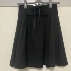 ByeBye スカート 黒 レディース キッズ 裏地付き
