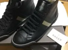 BALLY バリー　ハイカット　レザースニーカー　黒　26cm 新品未使用