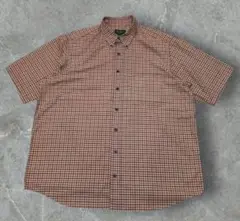 Eddie Bauer BD 半袖シャツ チェック オーバーサイズ ビッグサイズ