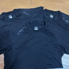 ミズノMIZUNO 野球アンダー半袖黒160サイズ✖️3枚
