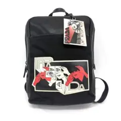 ✨PRADA コミックプリント ブラックバックパック✨
