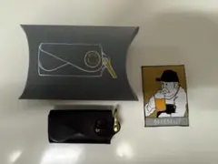Beerbelly ブラックレザーキーケース