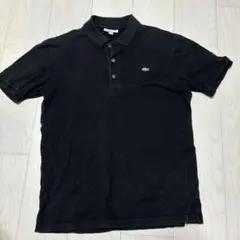 Lacoste 黒 スリムフィット ポロシャツ US M ラコステ