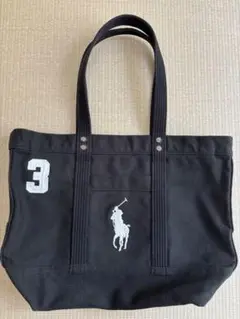 ポロラルフローレン　キャンバストートバッグ　ビンテージ加工