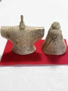 伝統的な日本の陶器の置物