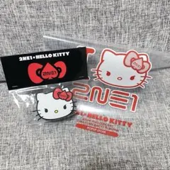 2NE1 OFFICIAL LIGHT STICKリング 2個セット　キティ PSL 2NE1 × HELLO KITTY OFFICIAL LIGHT STICK Ring POPUP STORE