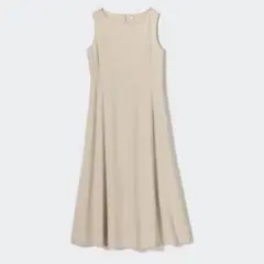 UNIQLO ウルトラストレッチエアリズムワンピース ベージュ S