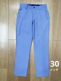 UNDER ARMOUR ゴルフパンツ メンズ 30 ライトブルー メッシュ