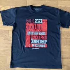 陸上　速乾　2023 TRACK & FIELD Tシャツ　半袖　ブラック