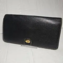 dunhill ダンヒル　黒レザー　ロングウォレット