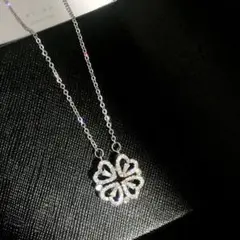⚫四葉 ハート ネックレス シルバー 2way ジュエリー 韓国