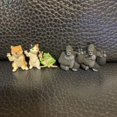 ピースするどうぶつ　5体セット