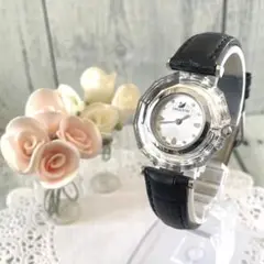 【動作OK】Swarovski スワロフスキー 腕時計 クリスタルベゼル