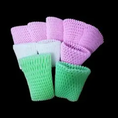 果物　パッキン　緩衝材　10個　ピンク 白　黄緑　工作素材