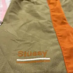 Stüssy ショートパンツ オリーブグリーン/オレンジ
