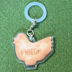 たべっ子どうぶつLAND　ビスケットアクリルマーカーチャーム PIGEON はと