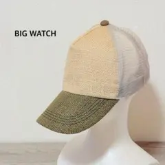 美品 BIG WATCH ヘンプ ベースボールキャップ