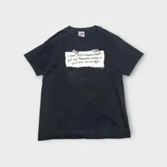 00s Mexico製 メッセージ ユーモア Tシャツ フェード サイズL