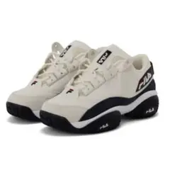 FILA オフホワイト ネイビー スニーカー