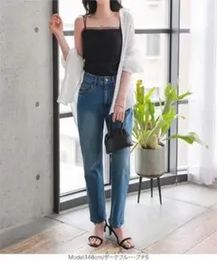 【ほぼ新品✨】テーパードデニムパンツ