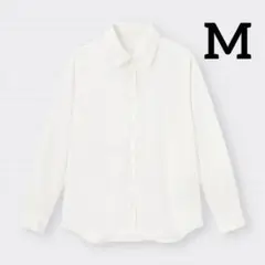 新品 ホワイト 長袖 レディース 白シャツ ブラウス M