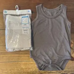 ベビー肌着 80サイズ 4枚セット くすみカラー