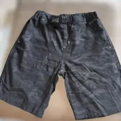 ブラック迷彩 ハーフパンツ 調整可能150
