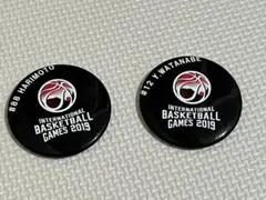 バスケットボール選手バッジセット 2019