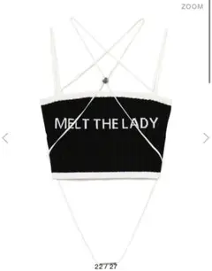 logo cross camisole melt the lady