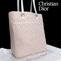保存袋✨Christian Dior トロッター スクエア トートバッグ ピンク