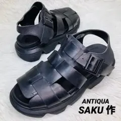 【美品】ANTIQUA SAKU 作 サイズL グルカサンダル　厚底　レザー