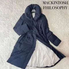 ✨美品✨マッキントッシュフィロソフィー ベルテッドダウンコート ネイビー 36